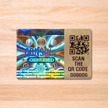 Holograms with QR Code