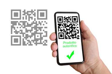 Digital authentication with qr code