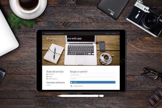 International Licensing Project - Page Login Tablet